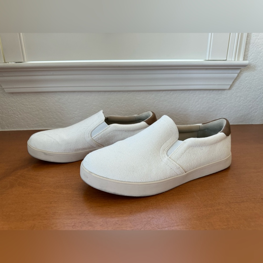 Women's Madison White and Brown Slip On Sneaker